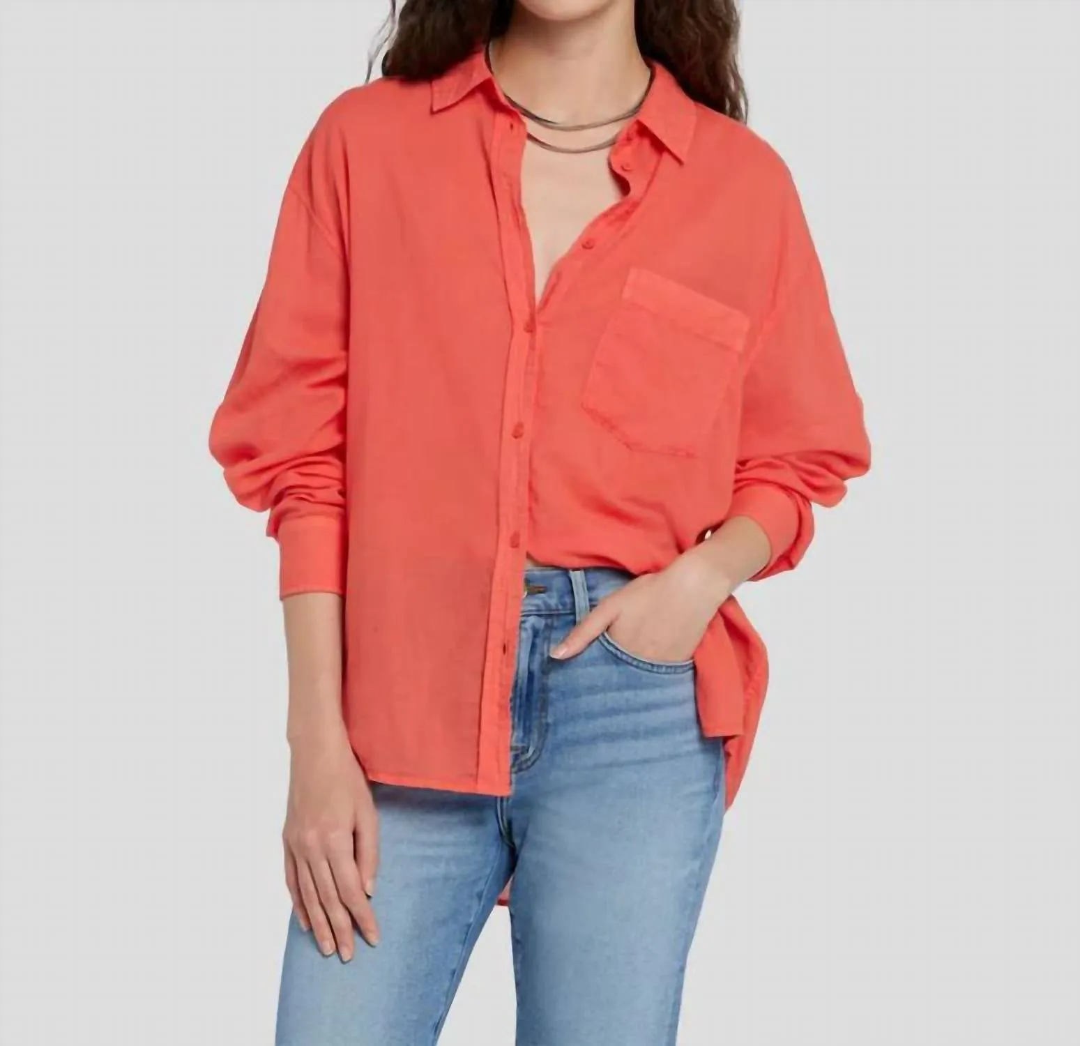 7 For All Mankind - Voile Button Down Shirt