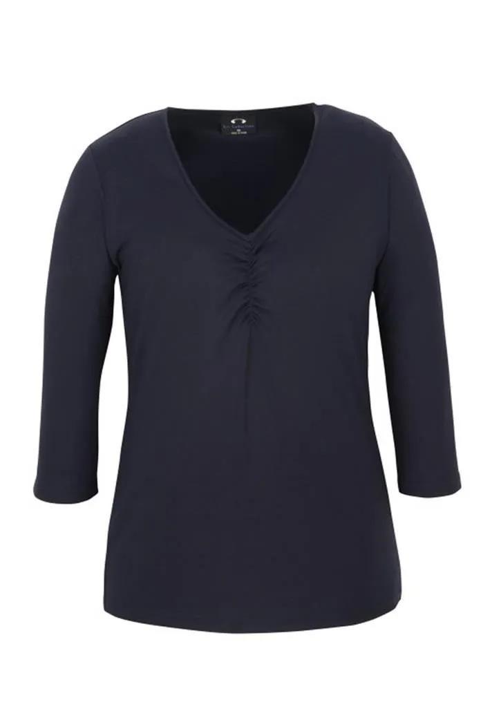 Biz Collection Silky Top 3/4 Sleeve (T3403) Clearance
