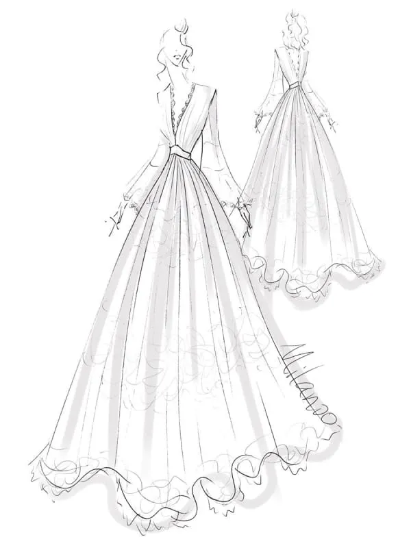 Boho Wedding Dresses A Line Deep V Neck Multilayer Lace Chiffon Beach Party Dress Bridal Gowns