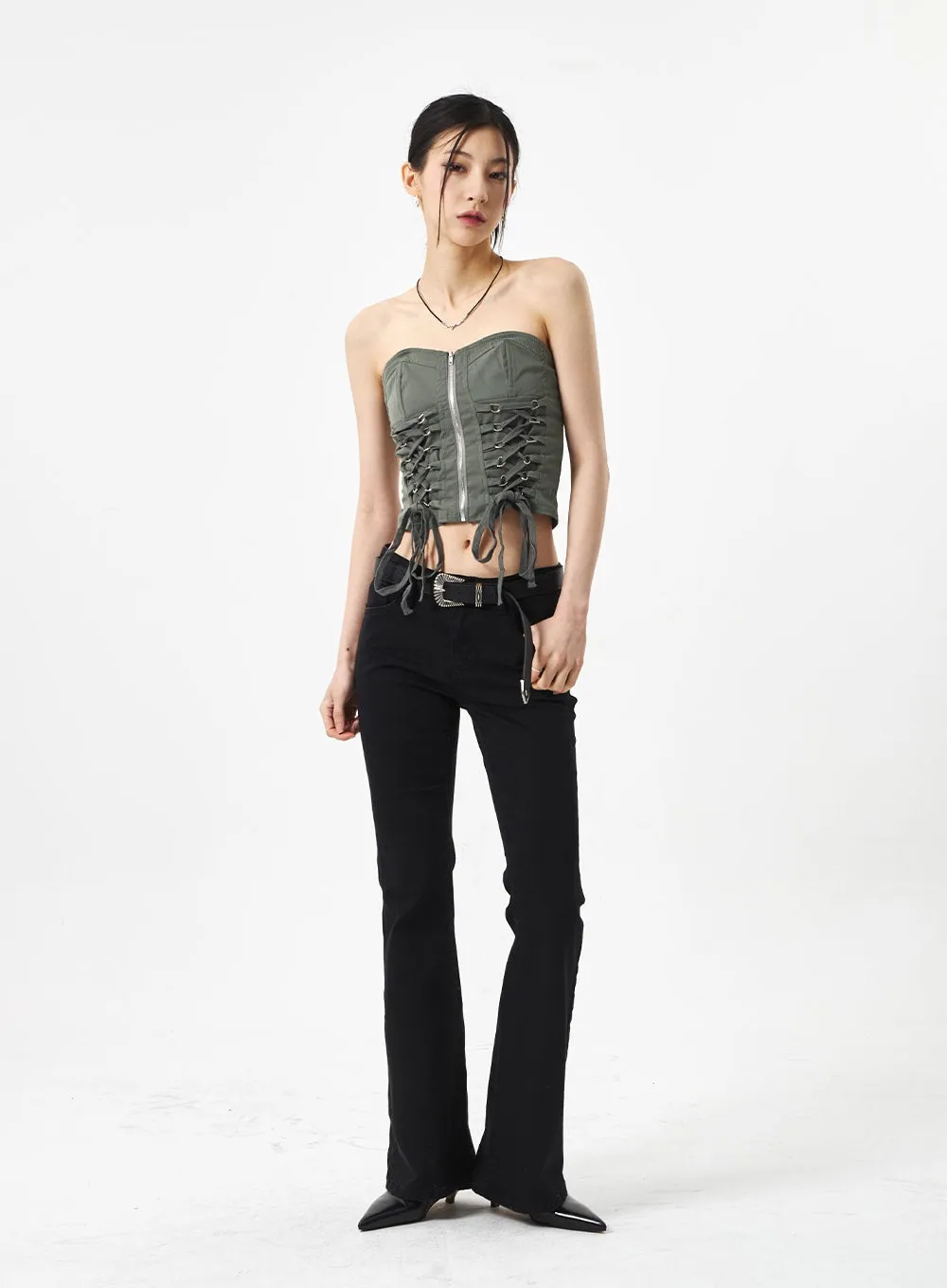 Bootcut Cotton Pants CA310