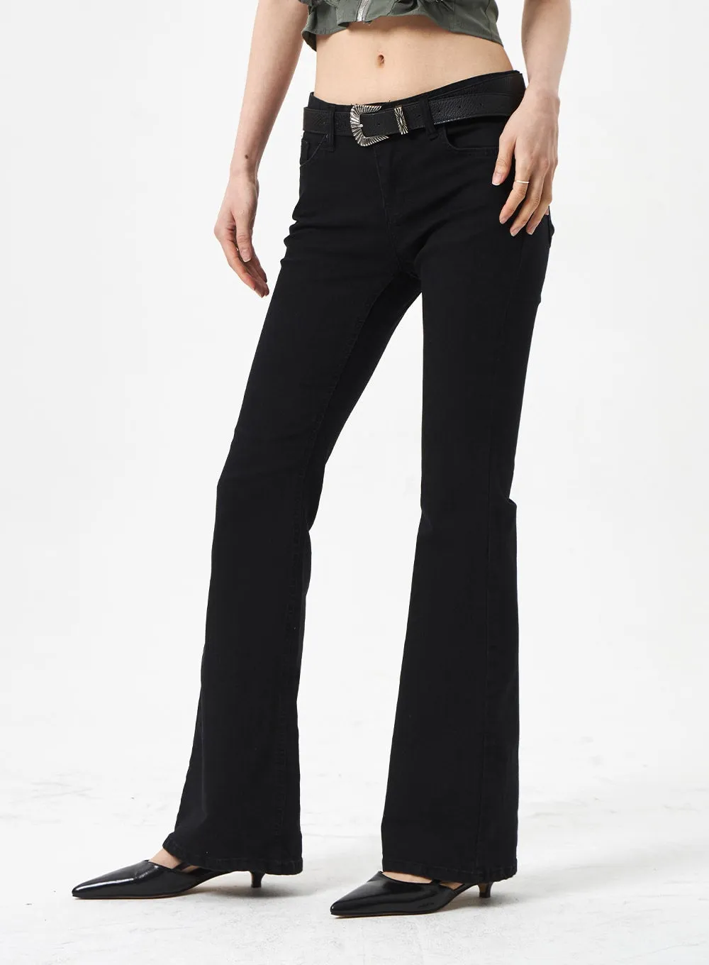 Bootcut Cotton Pants CA310