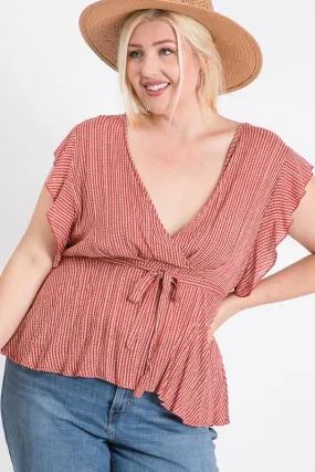 Carefree Peplum Top