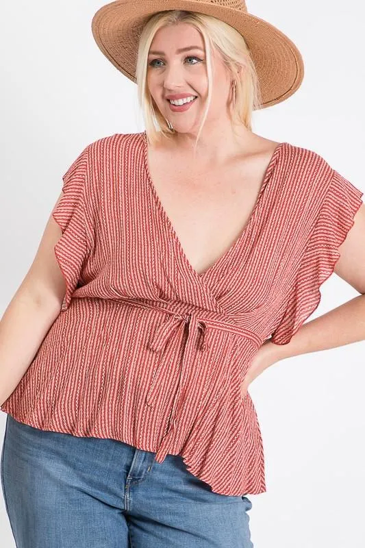 Carefree Peplum Top