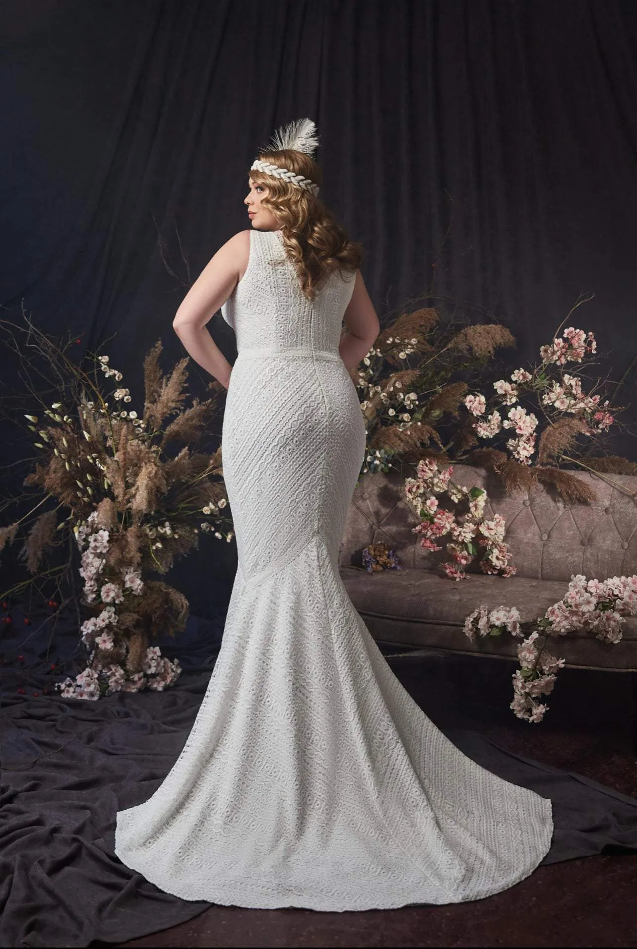 Frosty White Wedding Dress