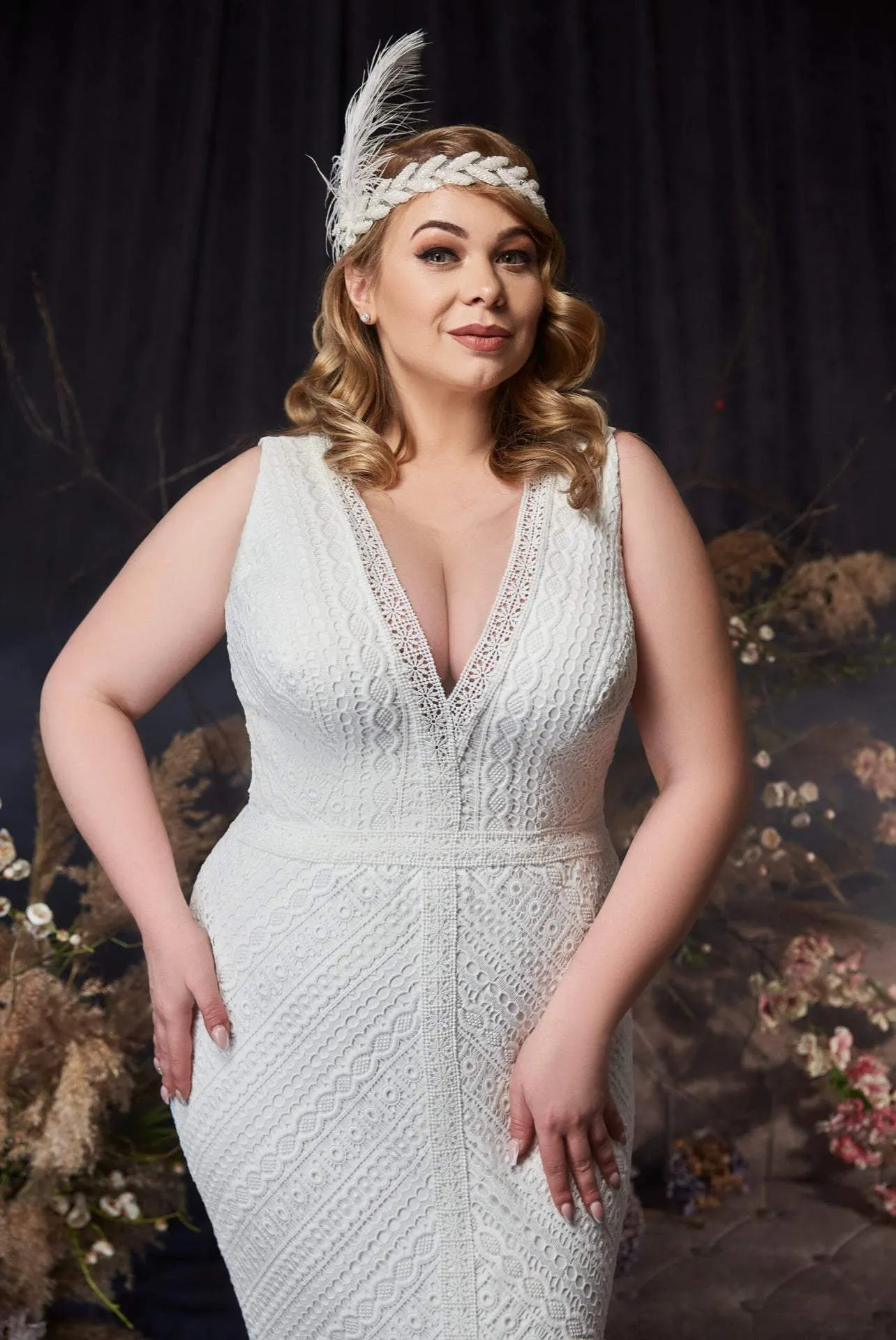 Frosty White Wedding Dress