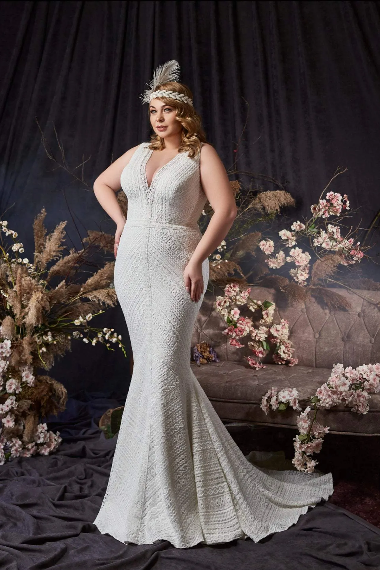 Frosty White Wedding Dress