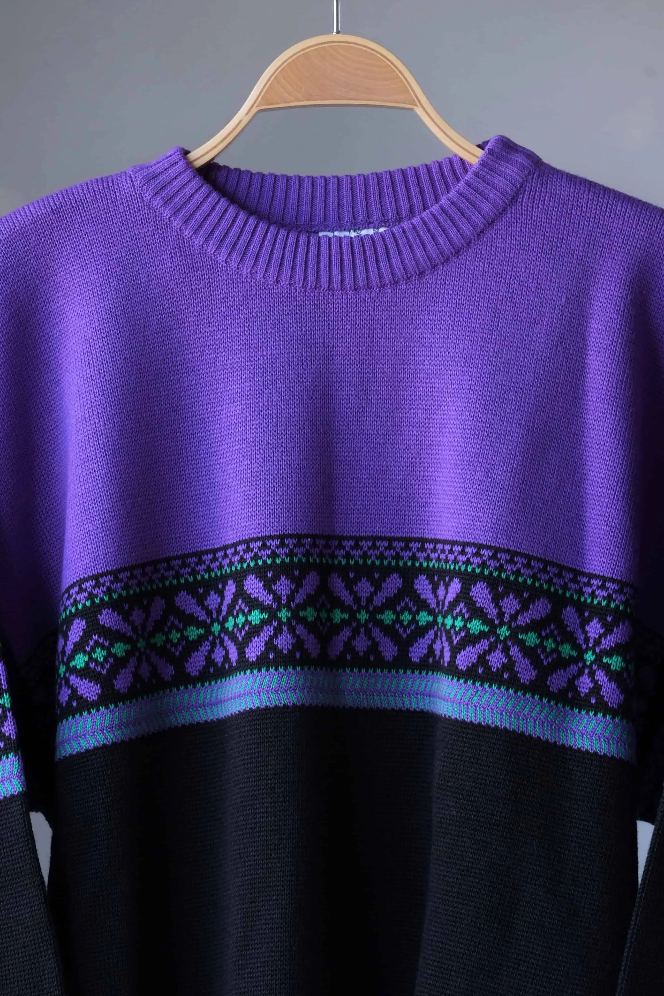 LÖFFLER 90s Jacquard Pattern Sweater