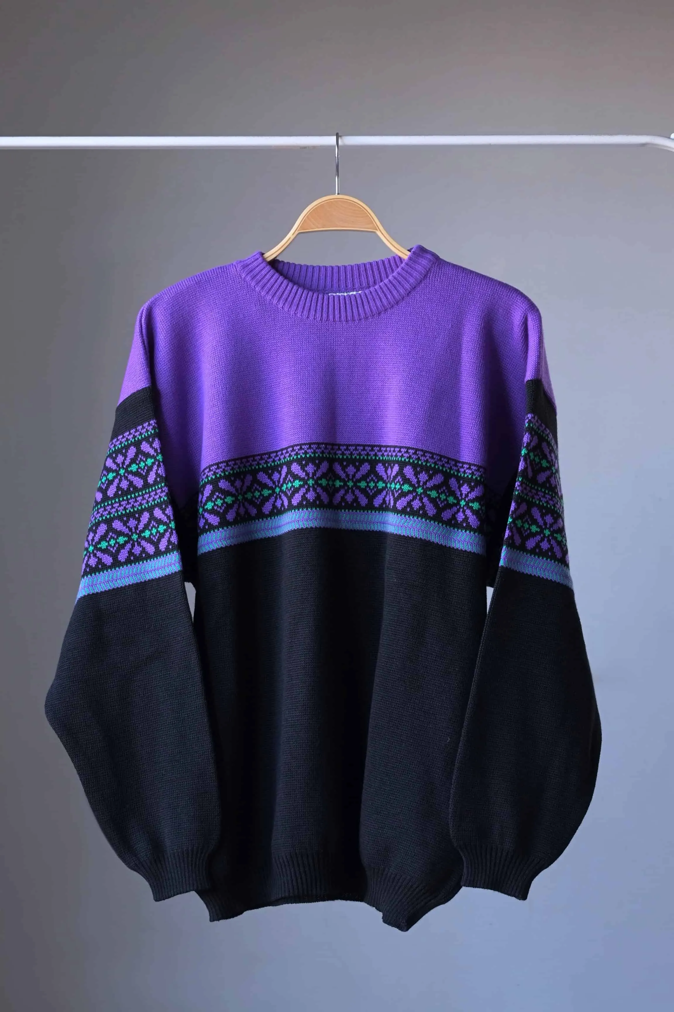 LÖFFLER 90s Jacquard Pattern Sweater