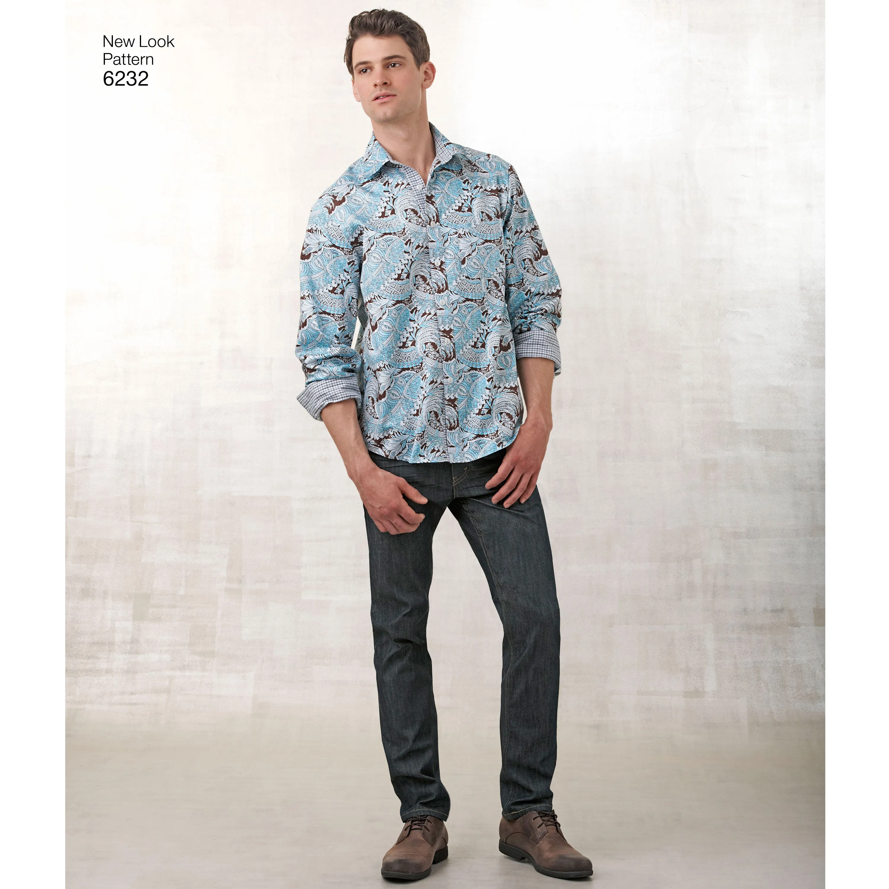 New Look Sewing Pattern 6232 - Misses' and Men's Button Down Shirt