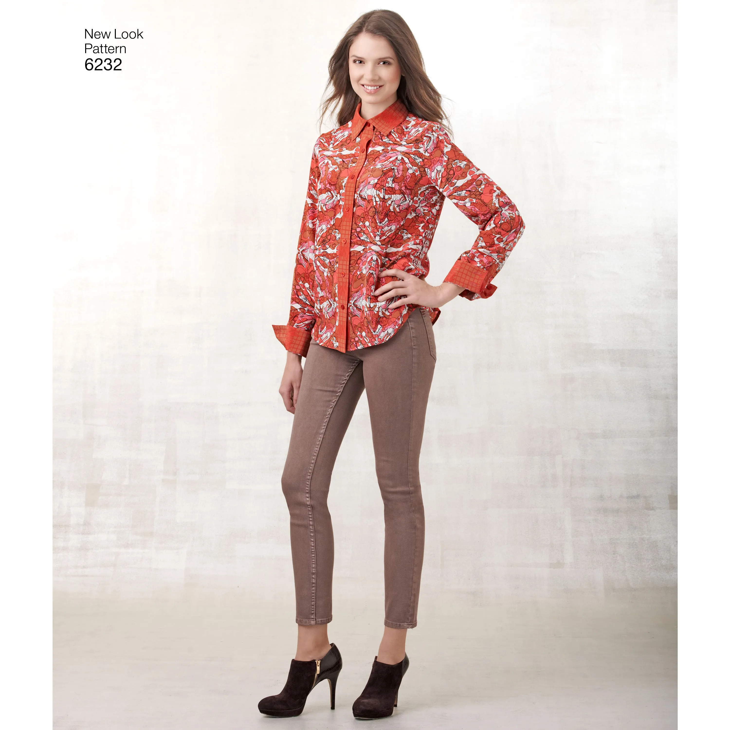 New Look Sewing Pattern 6232 - Misses' and Men's Button Down Shirt