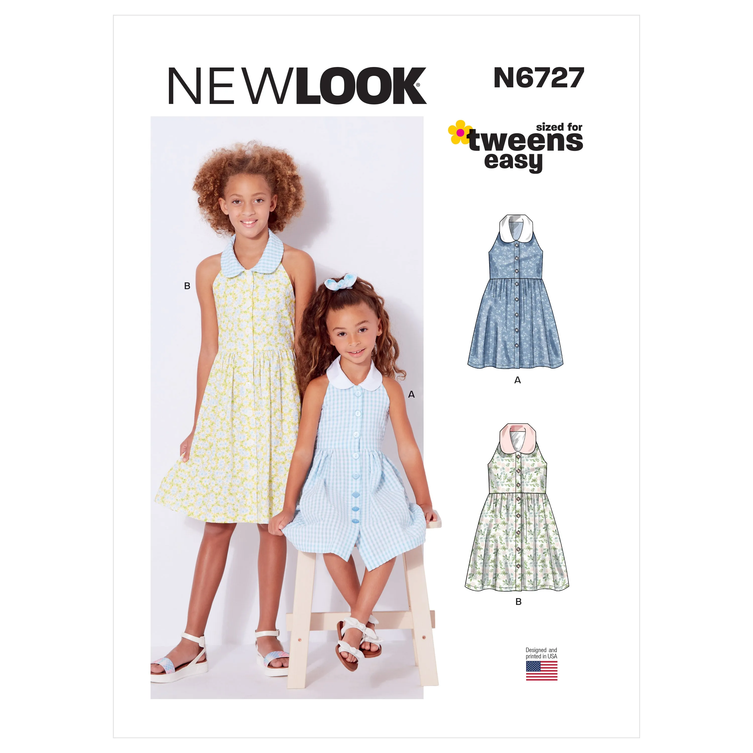 New Look Sewing Pattern 6727 - Children's and Girls' Dresses