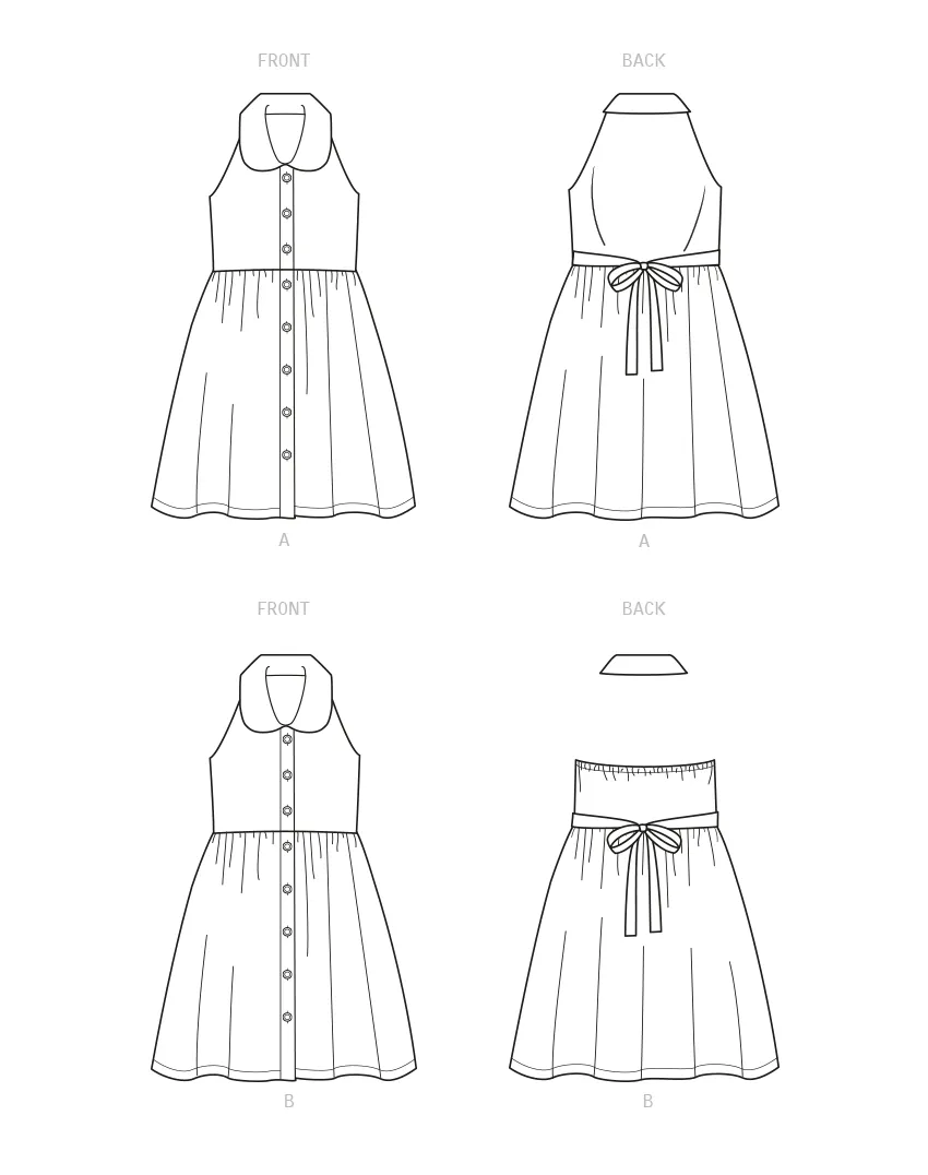 New Look Sewing Pattern 6727 - Children's and Girls' Dresses