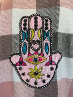 Upcycled Flannel - Hamsa
